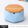 Cenicero Cerámico Simple Escandinavo Muebles para Oficina y Hogar con Tapa Creativo Moderno Hotel Publicidad Cenicero Hexagonal