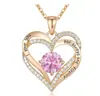 Collar de explosiones europeo y americano para mujer oro rosa plata moda colgante OL collar joyería de personalidad de alta gama venta al por mayor