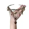 Collar multicapa de estilo palaciego retro europeo y americano con un ambiente vintage, cadena para la clavícula de nicho de moda, dulce y genial