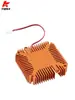 Ventoinha de Resfriamento Pequena para Placa de Vídeo CPU 12V Dourada Prateada Espaçamento entre Furos 5V 55mm Plug 2.54/2.0