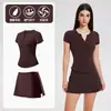 Top de Fitness Ajustado de Verano para Mujer Estilo Hot Girl Transfronterizo Camiseta de Manga Corta para Correr de Secado Rápido Conjunto Deportivo Elástico Estilo Delgado