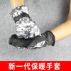 Luvas Masculinas de Couro Genuíno com Três Costuras e Tela Sensível ao Toque, Forradas com Lã Quente e Fashion, para Ciclismo e Direção, Outono e Inverno, Luvas Femininas com Pompons de Pele
