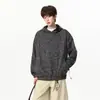Sudadera con capucha estilo americano para hombre, nueva colección primavera/otoño 2026, top de manga larga, ropa exterior para hombre, sudadera de moda para adolescentes