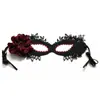 Máscara de Flor Negra de Halloween Fiesta de Máscaras Misteriosa Máscara de Media Cara Máscara para Ojos Maquillaje Máscara Nocturna