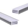 Canaleta de tira de lámpara abierta en forma de U, canaleta de lámpara de aleación de aluminio, tira de lámpara de 12 V, ranura de aluminio para tira LED, ranura para lámpara LED empotrada