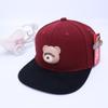 Gorra de béisbol para niños de comercio exterior, gorra de béisbol con diseño de oso de dibujos animados a juego, gorra de hip-hop plana de Corea del Sur, gorra de hip-hop, gorra para el sol transfronteriza