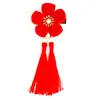 Grampo de Cabelo Borboleta Acessório de Cabelo Sino Crianças Traje Tang Grampo com Franja Traje Antigo Cheongsam Hanfu Acessórios Acessório de Cabelo Flor