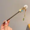 Nuevo pasador tradicional de estilo chino con un toque vintage y de alta gama, con flores de cristal, adecuado para recogidos, cheongsams y como accesorio para el cabello