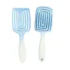 Cepillo de Paleta Esponjoso de Corona Alta Gradiente Peine para Peinar el Cabello Peine Masajeador para Cabello Largo Peine Curvo de Gran Curvatura