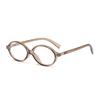 Óculos de Sol Jamie 9432 Estilo Zhang Yuanying Armação Pequena Oval Estilo Coreano Retrô Lentes Lisas Anti-Luz Azul Podem Ser Personalizados para Miopia