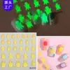 Zhengxiang Nova Tartaruga Luminous Fofa Adesivo para Unhas Embossado 5D Adesivo Autoadesivo Macio Adesivo Luminous para Unhas DIY OEM