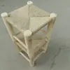 Marco de Madera Maciza Soporte para Flores Soporte de Garra de Gato Mesa de Tejido DIY Infantil Soporte para Bonsái Soporte Versátil para Balcón Forma Cuadrada