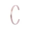 Pulseira de Aço Inoxidável Europeia e Americana Transfronteiriça 6mm em Formato C Aberto com Runa, Não Desbota, Luxo Leve, Design de Nicho, Acessório de Alta Qualidade