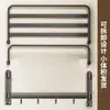Toallero de color gunmetal, toallero de baño sin taladro, set de accesorios para baño y WC montado en la pared, barra colgante de almacenamiento