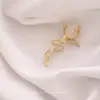 Broche de Laço Coração Simples para Mulheres, Corsage de Luxo, Alfinete Anti-Exposição para Gola Feminina, Alfinete de Cardigã, Acessório de Roupa