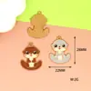 Acessórios DIY para Porquinho da Índia Aquático Pingente de Liga de Castor Pingente de Gotejamento de Óleo Decoração de Bolsa Acessórios de Animais Cartoon