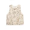 Moda europea y americana transfronteriza cuello redondo cuentas sin mangas chaleco chaleco chaqueta 2025 primavera nuevo M561001