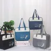 Bolsa Bento de Dibujos Animados Bolsa de Almacenamiento Lonchera Película de Aluminio Impermeable Conservación Fresca Aislamiento Térmico Fácil de Llevar Portátil Impermeable Portátil