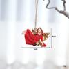 Pingente Pequeno de Resina de Natal Retrô Transfronteiriço Floco de Neve Amor Árvore de Natal Decoração Estrela de Cinco Pontas Decoração de Cena