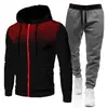 Sudadera Deportiva con Forro de Polar de Puntos Ondulados para Hombre y Mujer Otoño e Invierno 2024 Traje de Chándal con Cremallera de Puntos y Color Sólido para Hombre