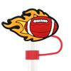 Nueva serie deportiva transfronteriza gorra de paja de rugby hebilla decorativa universal de 10 mm tapón de paja de PVC de goma suave a prueba de polvo