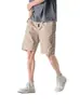 Calça esportiva casual de cor sólida, estilo verão moderno e soltinho, shorts de cinco pontos estilosos, shorts casuais estilo workwear de Hong Kong