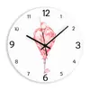 Reloj de Pared Silencioso Moda Acrílico Flamenco Manecillas Redondas de Metal Moda Lujo Ligero Fábrica