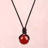 Suministro directo de fábrica colgante de jade ágata colgante femenino colgante estilo nacional vintage collar cadena de suéter cuerda collar de pareja