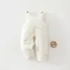 Macacão de bebê 100g acolchoado para bebê Classe A outono e inverno calça de algodão quente outer wear espessado entrepernas aberto calça comprida