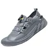 Sandálias de Tamanho Grande Transfronteiriças para Homens, Sapatos Masculinos Fechados Resistentes ao Desgaste para Uso Externo no Verão, Sapatos Aquáticos Respiráveis, Calçados Casuais Slip-On