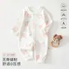 Enterizo infantil de otoño, Clase A, mameluco de bebé 100% algodón, sin costuras, manga larga, diseño de caricaturas, unisex, apto para bebés, para usar en interiores