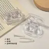 Estuche para Lentes de Contacto con Tapa Antigiro, Compañero Portátil Todo en Uno para Almacenamiento y Cuidado de Múltiples Lentes, Caja Doble para Lentes de Contacto