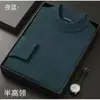 Nuevos Suéteres de Invierno para Hombre, Suéteres Juveniles para Hombre de Cuello Alto Medio Ajustados de Color Sólido Tejidos, Venta Directa de Fábrica, Dropshipping Disponible
