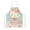 Delantal infantil HelloKitty, diseño de gato rosa, anti-manchas, delantal para adultos, venta directa de fábrica, baberos disponibles para venta al por mayor
