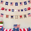 Festa do Dia da Independência Americana Tema Bandeira Festival Local Decoração de Fundo Suprimentos Estrela de Cinco Pontas Eua Faixa de Papel