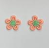Dulces Coloridos Bordados de Encaje Flor de Cinco Pétalos Accesorios para Coleta de Bebé Estilo Mismo de TikTok Accesorios de Diadema Elástica