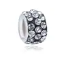 Contas Transfronteiriças Mais Vendidas com Furo Grande e Strass, Contas Soltas para Pulseiras Infantis DIY, Colares, Tornozeleiras, Joias, Acessórios de Cabelo, Atacado