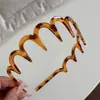 Faixa de Cabelo de Gel de Novo Estilo Transfronteiriça com Dentes, Faixa de Cabelo Plástica Antiderrapante para Lavar o Rosto, Grampo de Cabelo para Mulheres, Acessório de Cabelo Colorido