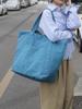 Bolsa de viagem estilo retrô americano para atacado transfronteiriço, bolsa de ombro de nylon com rugas leves, grande capacidade, leve para o dia a dia
