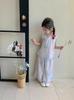 Conjunto de Verano Tongsen Tongma para Niñas 2026 Nuevo Estilo Verano Estilo Chino Infantil Nuevo Chino Tradicional Hanfu Pantalones de Pierna Ancha Conjunto de Dos Piezas