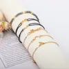 Pulsera Colgante Personalizada de Estrella y Luna de Nuevo Estilo Transfronteriza Europea y Americana Pulsera de Cuentas Conjunto de Joyería de Seis Piezas