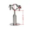 Abrazadera de Tubo Ajustable de Acero Inoxidable 304 con Base, Soporte Telescópico para Tubo, Soporte para Tubo, Abrazadera de Tubo, Sujetador de Tubo