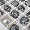 Decoraciones para Uñas Cuadradas de Fondo Puntiagudo, Pedrería para Uñas de Cristal K9 Blanco de Alta Calidad Brillante con Facetas Nido de Pájaro
