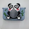 Cámara Infantil Funda Protectora de Dibujos Animados Cámara Pequeña Cubierta de Silicona Anticaída con Correa para el Cuello Mini Foto Carcasa Blanda de Goma