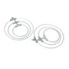 Anillo colgante de acero inoxidable anillo de 9 palabras anillo para la oreja aretes 20-45 mm dorado marca copa de vino colgante accesorios de joyería DIY