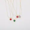 Collar de clavícula de moda con colgante de circonita exclusivo transfronterizo, diseño de corazón nuevo, todo-partido, para mujer, estación independiente