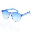 Gafas de Sol Corazón Melocotón Corazón Congelado Transparentes Gafas de Sol Color Caramelo Europeas y Americanas Gafas de Sol Oceánicas Integradas