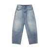 Marca Tendência Estilo Americano Masculino Northbound Outono 2025 Novo Jeans Pesado Lavado com Pontos de Tinta Calças Longas Retas Casuais Masculinas