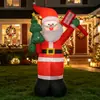 Decoración Inflable de Santa Claus Transfronterizo de 6 pies Árbol de Navidad Arreglo para Exteriores Modelo de Aire Navideño Modelo Inflable