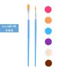 Kit de Tintas Acrílicas para Crianças, 12 Cores, Conjunto de 6 Peças para Estudantes, Pintura Artística, Colorir, Bonecos de Gesso, Mistura de Cores, Grafite